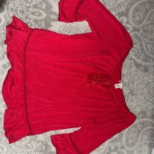 Westbound Vibrant Red Blouse